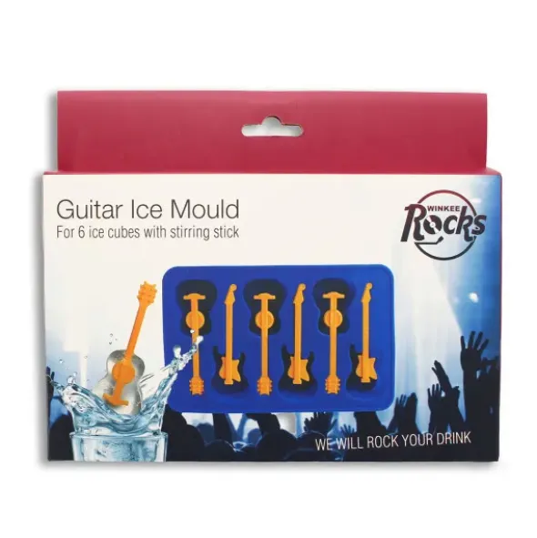 Eiswürfelzubereiter ROCK GUITARS - 6 Gitarren Eiswürfel