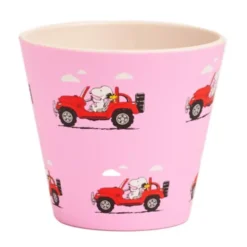 Espressotasse Snoopy aus Kunststoff - Peanuts Espressobecher rosa