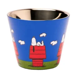 Espressotasse Snoopy / Peanuts Hundehütte, Edelstahl doppelwandig