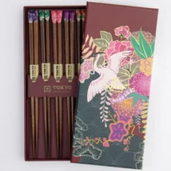 Ess-Stäbchen Geschenkset 5 Paar - Japan Flower