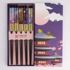 Ess-Stäbchen Geschenkset 5 Paar - Purple Temple