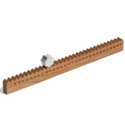 Ewiger Kalender Monthly Measure - Eichenleiste mit Metallstern