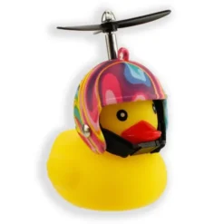 Fahrradklingel Quietscheente - Bike Duck Flower Power