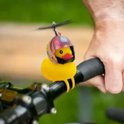 Fahrradklingel Quietscheente - Bike Duck Flower Power