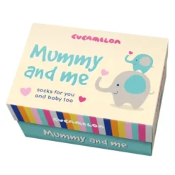 Familiensocken - Mummy and me Ringelsocken - Socken Mutter, Kind (2 Sockenpaare)
