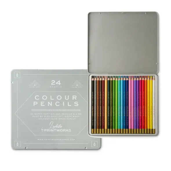Farbstifte 24er Set in Metallbox COLOUR Classic