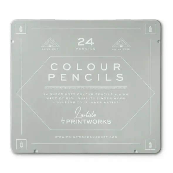 Farbstifte 24er Set in Metallbox COLOUR Classic