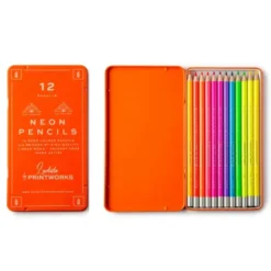 Farbstifte 12er Set in Metallbox NEON