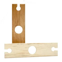 Flaschenaufsatz Holz mit Halterung für Stilgläser
