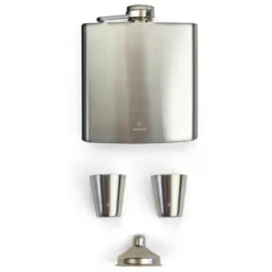 Flask and Shotglass Set Edelstahl - Flachmann + Schnapsgläser