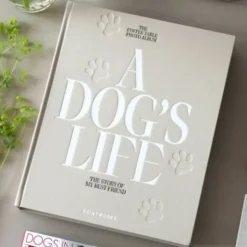 Fotoalbum Hund A DOG´S LIFE - Buch mit Stoffbezug + 30 Seiten