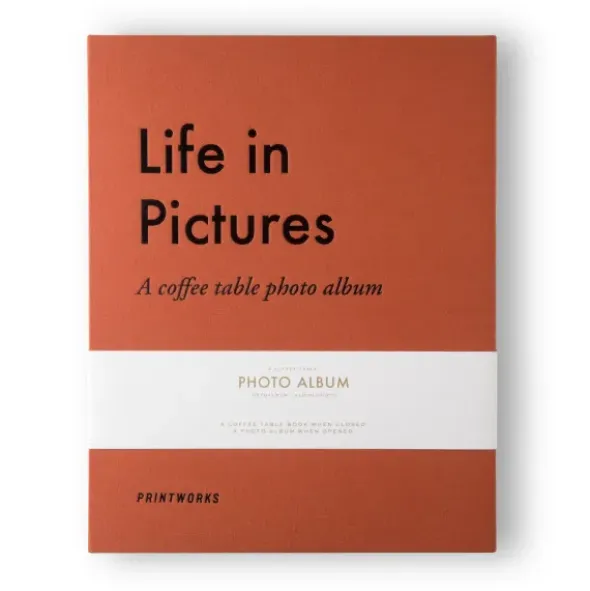 Fotoalbum Life in Pictures - Buch mit Stoffbezug + 30 Seiten