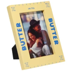 Fotorahmen Butter-Optik 19 x 15 cm gelb