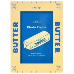 Fotorahmen Butter-Optik 19 x 15 cm gelb