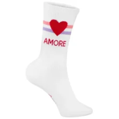 Frauensocken AMORE mit Herzmotiv - Gr. 40-43