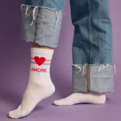 Frauensocken AMORE mit Herzmotiv - Gr. 40-43