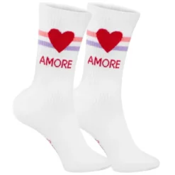 Frauensocken AMORE mit Herzmotiv - Gr. 40-43
