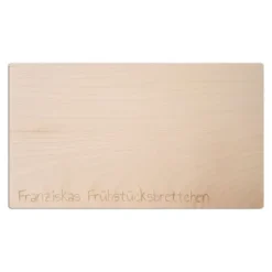 Frühstücksbrett / Brotzeitbrett aus Holz mit Wunschtext