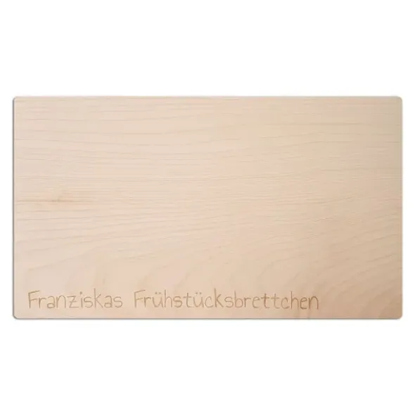 Frühstücksbrett / Brotzeitbrett aus Holz mit Wunschtext