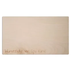 Frühstücksbrett / Brotzeitbrett aus Holz mit Wunschtext