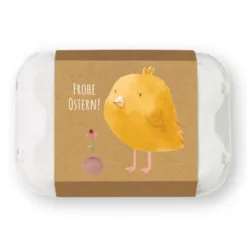 Frohe Ostern Küken - Eierschachtel mit 6 Samenbomben