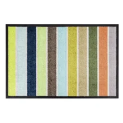 Fußmatte ANDANTE bunt gestreift, 75 x 50 cm - waschbar