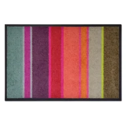 Fußmatte LARGO bunt gestreift, 75 x 50 cm - waschbar