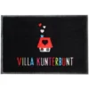 Fußmatte Villa Kunterbunt, 75 x 50 cm - waschbar
