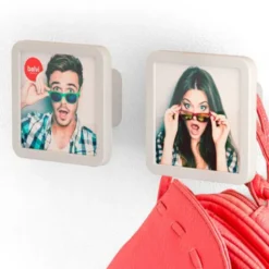 Garderobenhaken KLICK mit Fotorahmen, 2er Set weiß