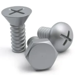 Garderobenhaken Schrauben 3er-Set, silber