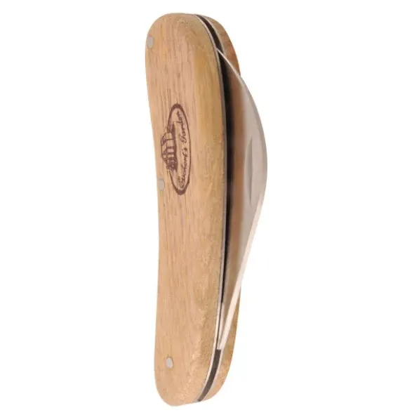 Gartenmesser mit Holzgriff, Gartenhippe