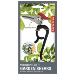Gartenschere WOODPECKER 12,5 cm - Edelstahl Pflanzenschere Specht-Optik