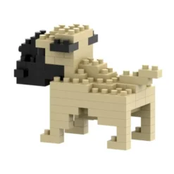 Geschenkbeutel mit BRIXIES Klemmbausatz MOPS - 73 Bausteine | Level 1