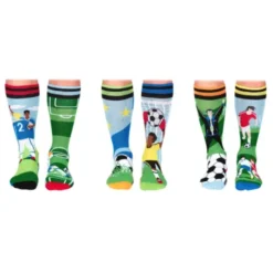 Geschenkbox FREE KICK - 6 Socken Fußball - Gr. 39-46