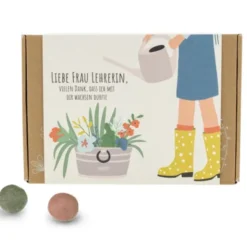 Geschenkbox Samenbomben 7er Set - Liebe Frau Lehrerin, ...