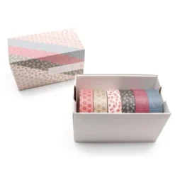 Geschenkbox Washi Tape WAMON 5, Set a 6 Rollen