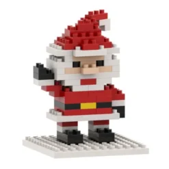 Geschenkkarte mit Brixies Klemmbausatz SANTA CLAUS - 78 Bausteine