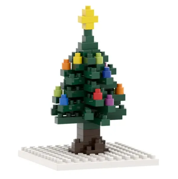 Geschenkkarte mit Brixies Klemmbausatz WEIHNACHTSBAUM - 72 Bausteine