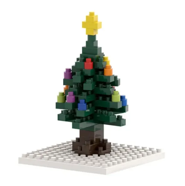 Geschenkkarte mit Brixies Klemmbausatz WEIHNACHTSBAUM - 72 Bausteine
