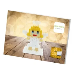 Geschenkkarte mit Brixies Klemmbausatz ENGEL - 64 Bausteine
