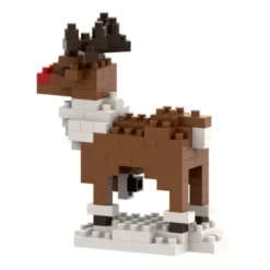 Geschenkkarte mit Brixies Klemmbausatz RENTIER - 89 Bausteine