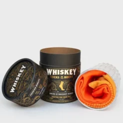 Geschenkset Whiskey Glas mit Socken - WHISKEY SOCKS ON THE ROCKS