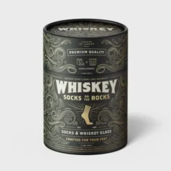 Geschenkset Whiskey Glas mit Socken - WHISKEY SOCKS ON THE ROCKS