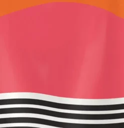 Geschirrtuch mit Motiv Color Blocks – Küchentuch bunt, 100% Baumwolle 50 x 70 cm