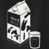 Geschirrtuch mit Motiv Milchtüte - Küchentuch Vitamin D Milk, 100% Bauwolle 50 x 70 cm