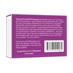 Gesellschaftsspiel Gesprächsstoff Weinabend - Kartenspiel mit Fragen