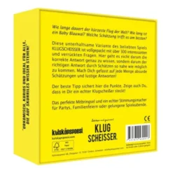 Gesellschaftsspiel Klugscheisser - Schätzen und Gewinnen!