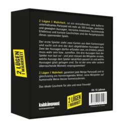 Gesellschaftsspiel 2 Lügen 1 Wahrheit