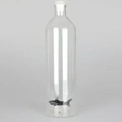 Glasflasche 1,2 l mit integriertem Hai
