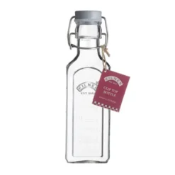 Glasflasche mit Bügelverschluss 300 ml eckig